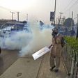 Police fire teargas at AAC protesters