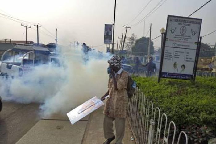 Police fire teargas at AAC protesters
