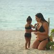 Kim Kardashian and daughter North West