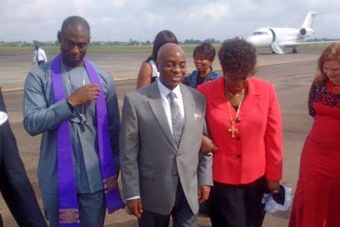 Oyedepo and wife arrive Benin city