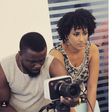Juliet Ibrahim on set