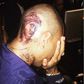 Chris Browns flaunts new head tattoo