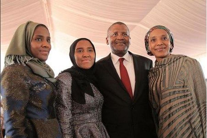 Dangote and his daughters