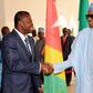 President Muhammadu Buhari receives Togolese counterpart, Faure Gnassingbe in Abuja on September 10, 2015.