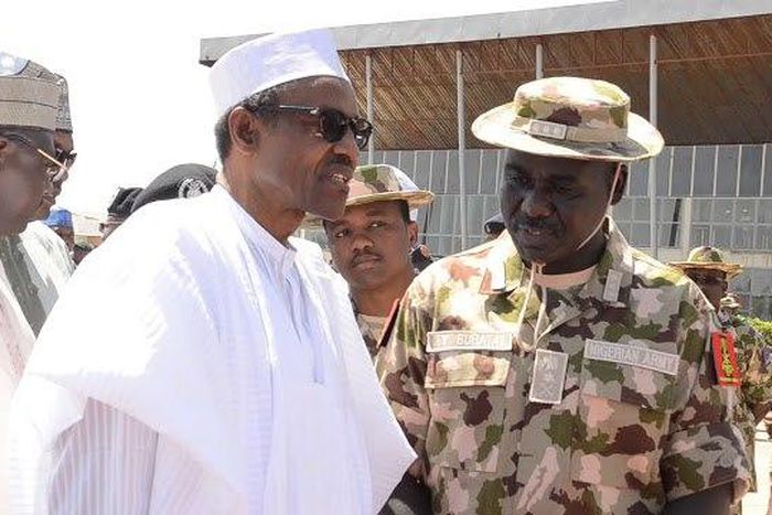 President Muhammadu Buhari arrives in Yola, Adamawa State on November 13, 2015