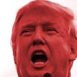 Artist makes a 'Menstrual Blood' portrait of Donald Trump to raise money for immigrants