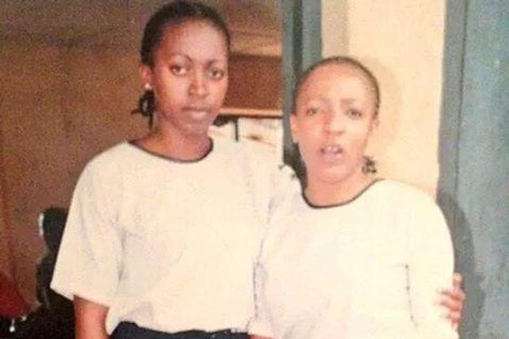 Kate Henshaw and Rita Nzelu as school girls in 'Unforgiven.'