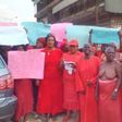 Women protest against Edo State Governor, Adams Oshiomhole in Benin City