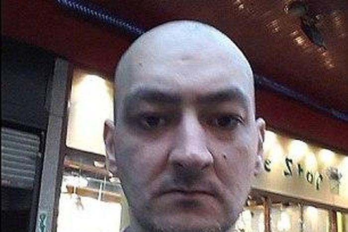 Steven Ryan, 43, (pictured) fatally stabbed complete stranger Gordon Murphy, 65, 15 times with a scissor blade in a frenzied and unprovoked attack