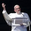 Pope Francis gestures during his Sunday Angelus prayer in Saint Peter"s square at the Vatican November 1, 2015.