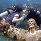 Kimberly Triolet and Jorge Rodriguez got married Tuesday beside the "Christ of the Deep" statue in the Florida Keys