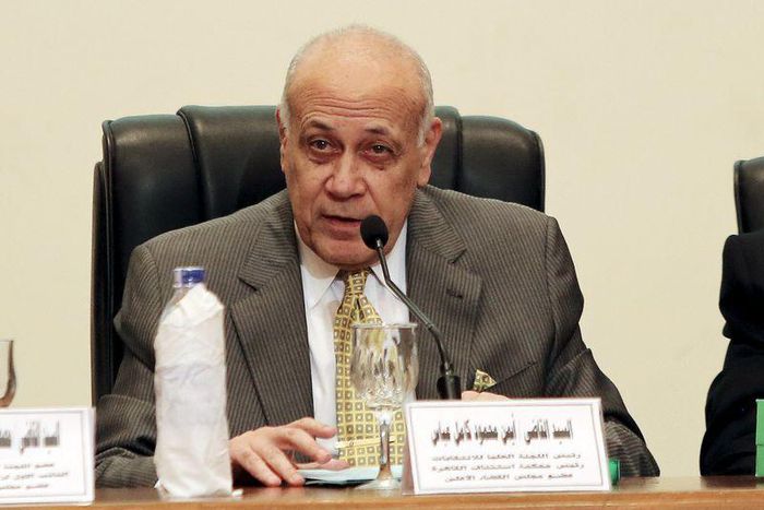 Ayman Abbas, head of the High Elections Committee, speaks during a news conference in Cairo, Egypt, August 30, 2015. REUTERS/Mohamed Abd El Ghany