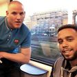 Alek Skarlatos, Spencer Stone and Anthony Sadler who disarmed the gunman on a train at Arras, France. 