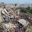 Ten dead, scores trapped as Pakistan factory collapses