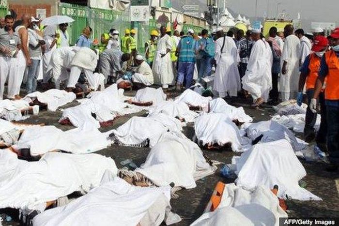 Casualties of hajj stampede of September 24, 2015.