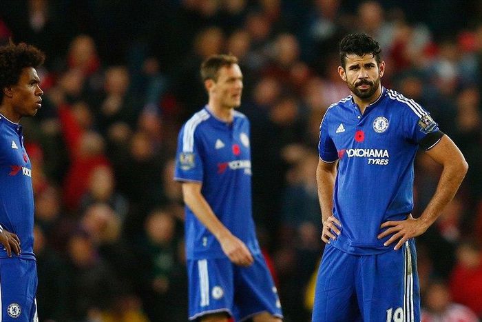 Willian, Diego Costa and Nemanja Matic