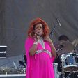 Kelis performing to crowd at Afropunk Festival