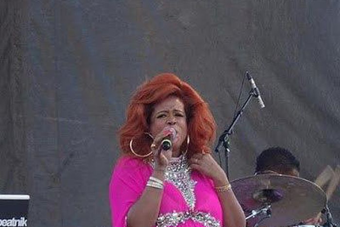 Kelis performing to crowd at Afropunk Festival