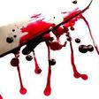 A bloody knife