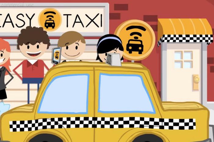 Women using Easy Taxi