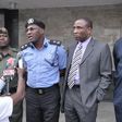 Lagos State Commissioner of Police, Mr. Fatai Owoseni (middle) addressing the media