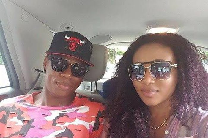 Clinton Njie and Syndy Emade pose for selfie