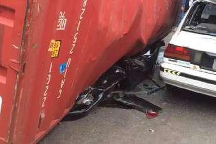 Gruesome container accident