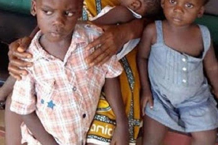 Njideka Okoye and her three children