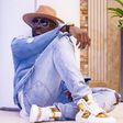 Jim Iyke scores distressed denim on denim