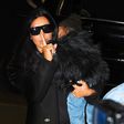 Kim Kardashian shhh press as North West takes a nap