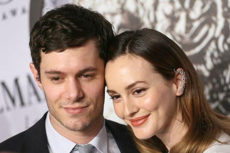 Leighton Meester and husband Adam Brody