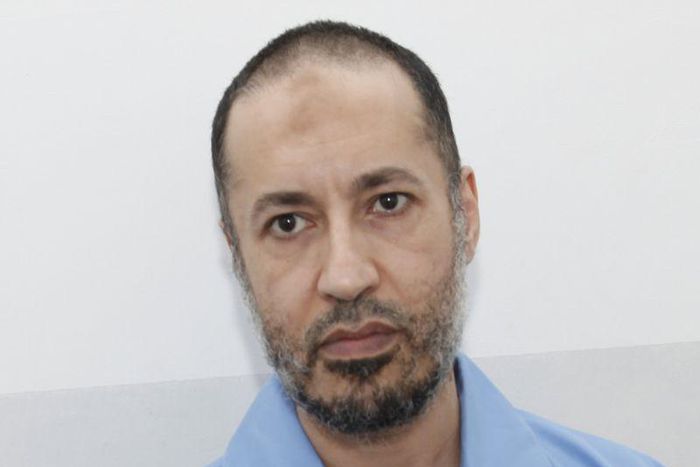 Saadi Gaddafi, son of Muammar Gaddafi, is seen inside Al-Hadba prison in Tripoli August 10, 2015. REUTERS/Ismail Zitouny