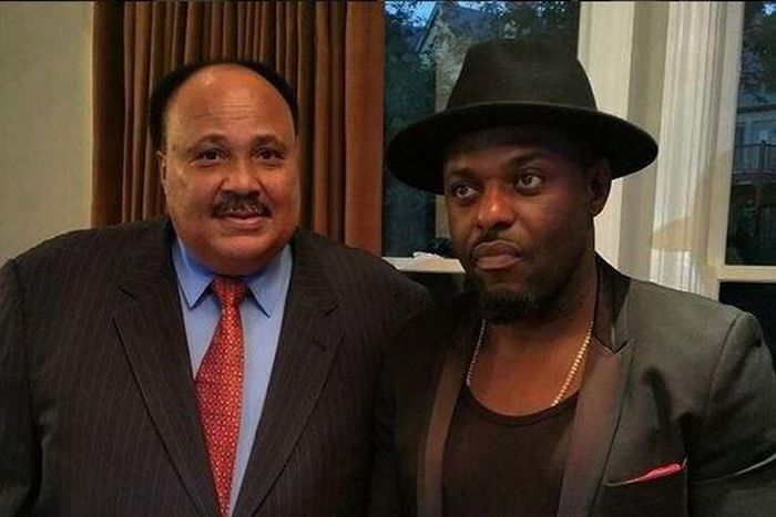 Jim Iyke with Martin Luther King III