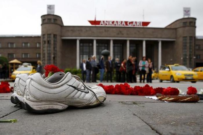 Turkish PM says 12 detained over Twitter messages on Ankara bombing