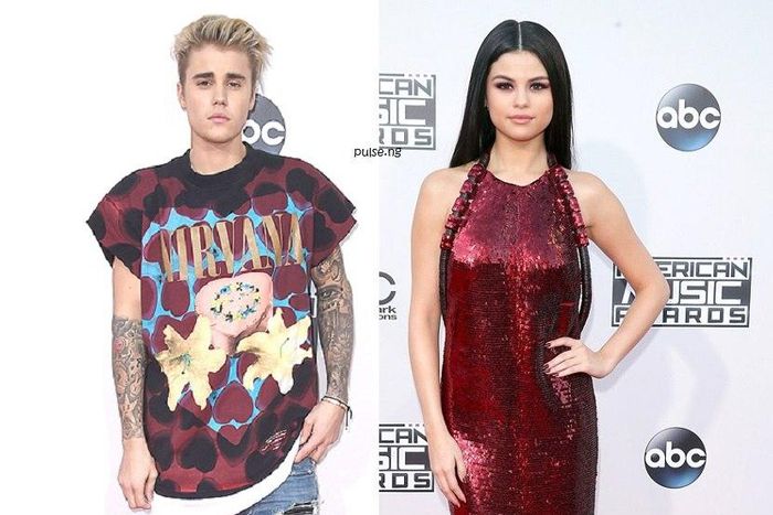 Justin Bieber, Selena Gomez at American Music Awards 2015 in L.A