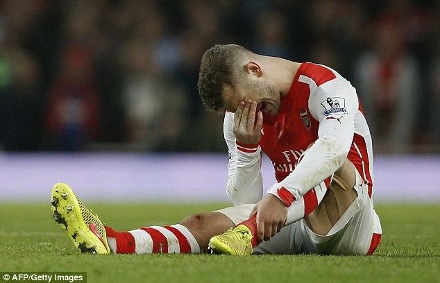 Jack Wilshere has not played this season for Arsenal because of a broken leg