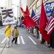 Rights protesters, China supporters greet President Xi in Seattle