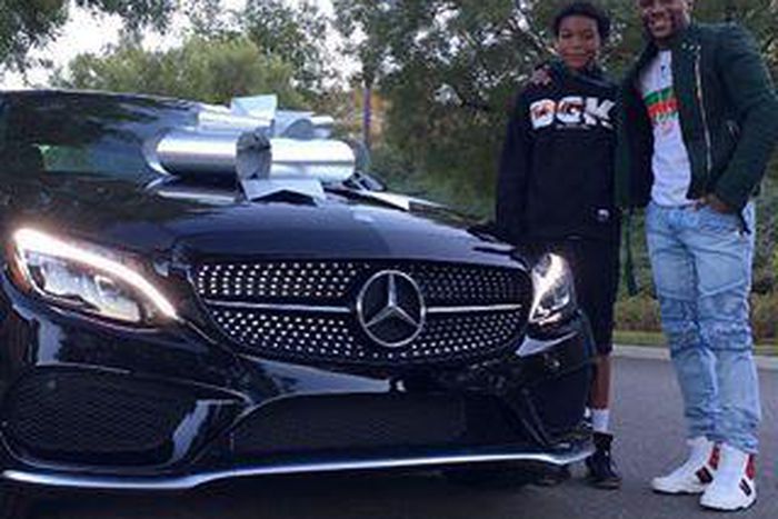 Mayweather's son's 2016 Mercedes C-Class Coupe
