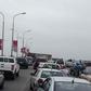 Cars stuck in holdup