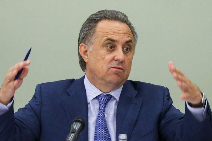 Russian Sports Minister Vitaly Mutko attends a news conference dedicated to the organization of the 2018 World Cup in Moscow, Russia, July 8, 2015. REUTERS/Maxim Shemetov