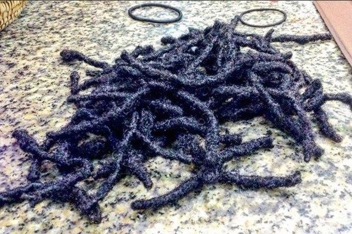 Uti's chopped dread locks