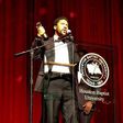 Majid Michel after winning at the Golden Icon awards 2012