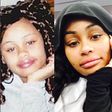 American stripper, Blac Chyna, at age 15 and her look now at age 27