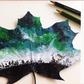 Artist turns fallen and dead leaves into beautiful art work
