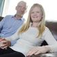 Carly King, 22, with her fiance 58-year-old Billy Potts. The pair are set to marry next week in a traditional white wedding 