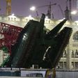 Scene of the crane accident in Mecca