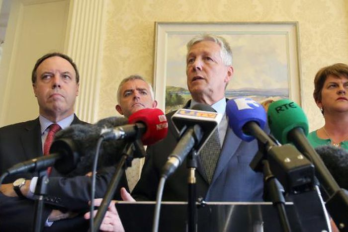 Northern Ireland parties begin talks to avert government collapse