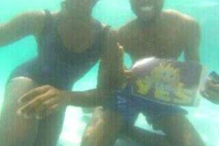 The newly engaged couple