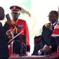 Tanzania's President-elect John Magufuli (L) takes the Oath of Office during his inauguration ceremony at the Uhuru Stadium in Dar es Salaam, November 5, 2015. REUTERS/Emmanuel Herman