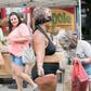 Amy, a mother of four from Boise, has caused a stir on the Internet for stripping down to a bikini, blindfolding herself, and inviting strangers to write on her nearly naked body.